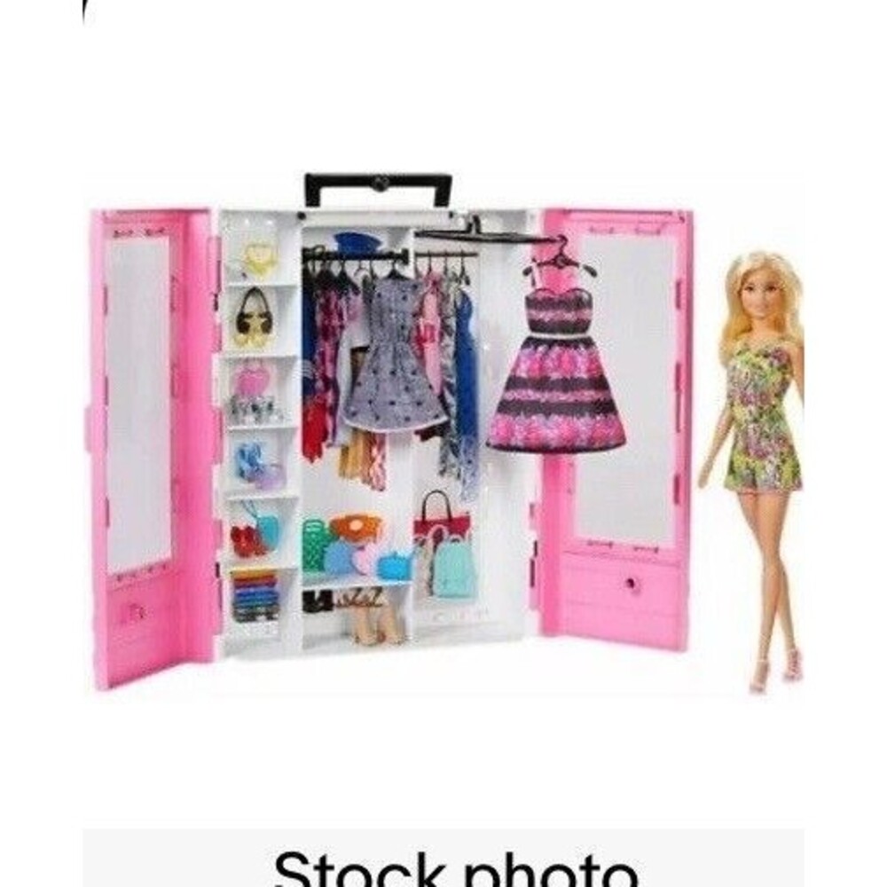 Barbie Portable Closet Carrying Case #GBK11 Pink 2018 by Mattel Empty Closet